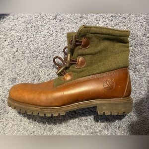 Timberland Brown and Green Men's Boots